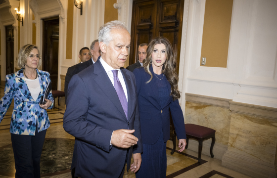 Il ministro dell’Interno, Matteo Piantedosi, e la segretaria per la Sicurezza Interna degli Stati Uniti, Kristi Noem