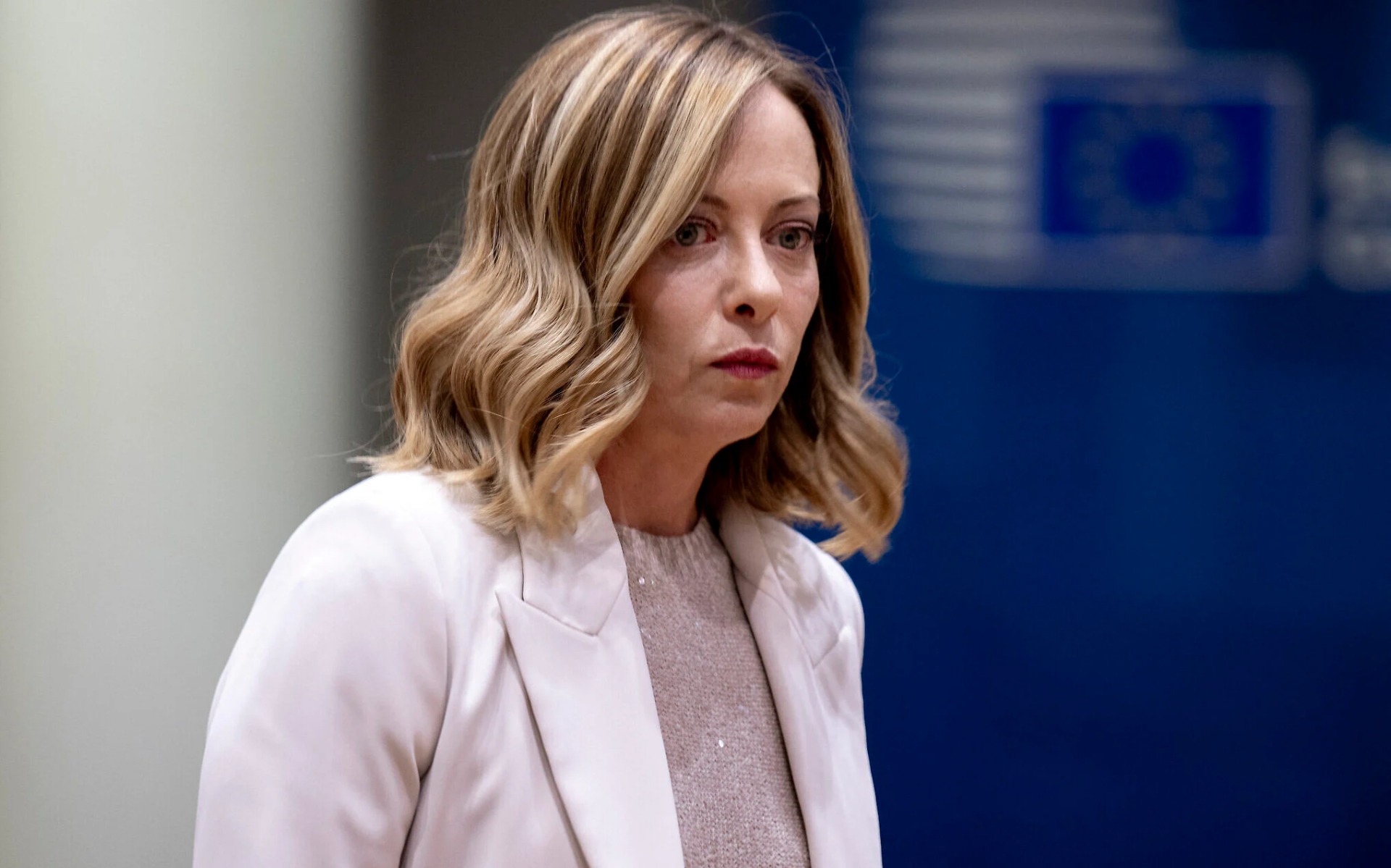 La premier, Giorgia Meloni, al termine del G7 in Canada