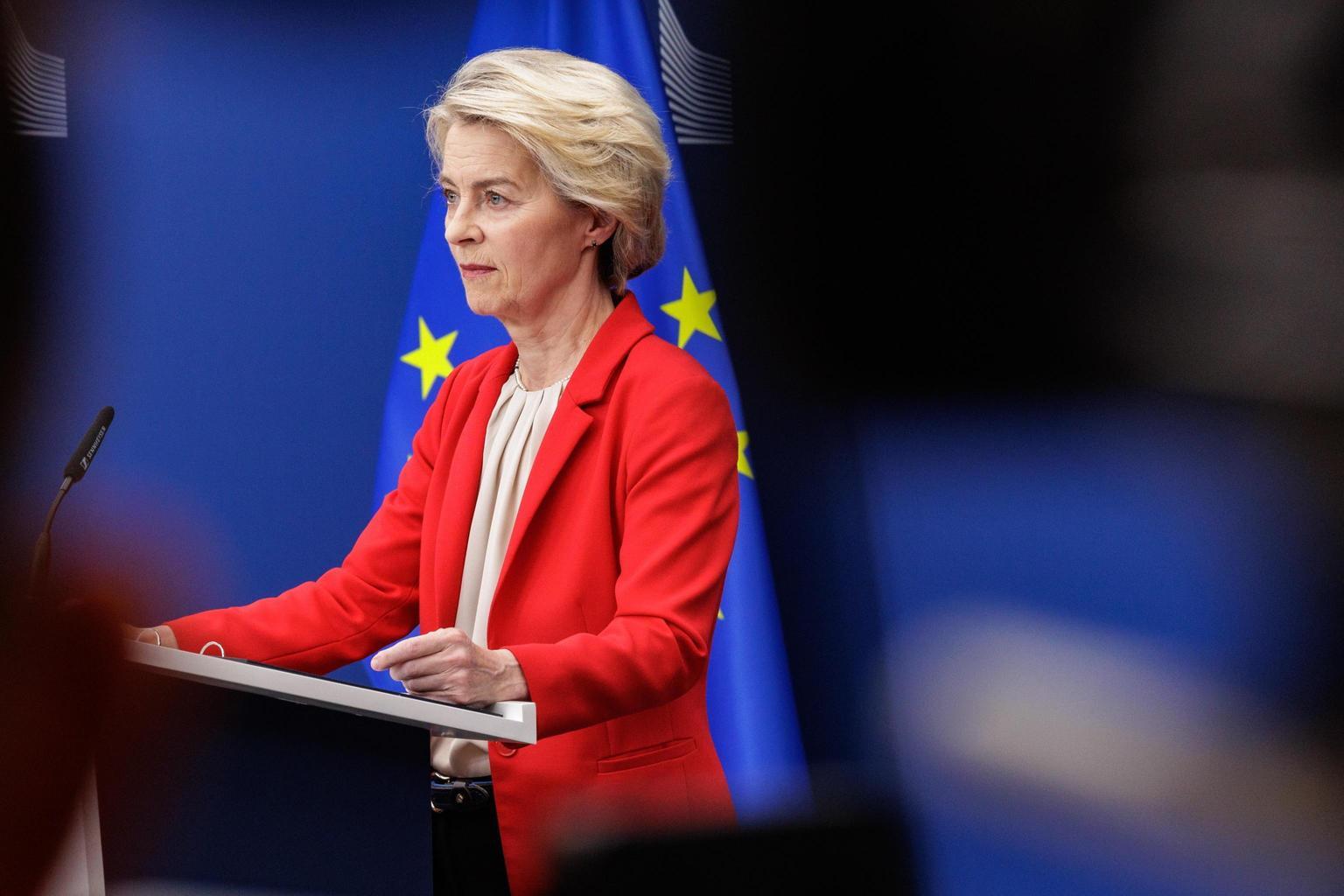 La presidente della Commissione Europea, Ursula von der Leyen