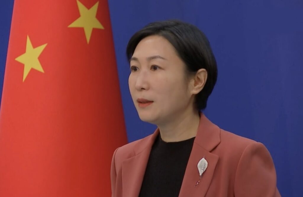 La portavoce del ministero degli Esteri cinese, Mao Ning