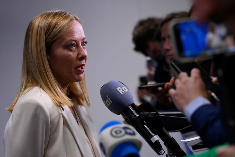 La premier, Giorgia Meloni, all'Aia per il vertice Nato