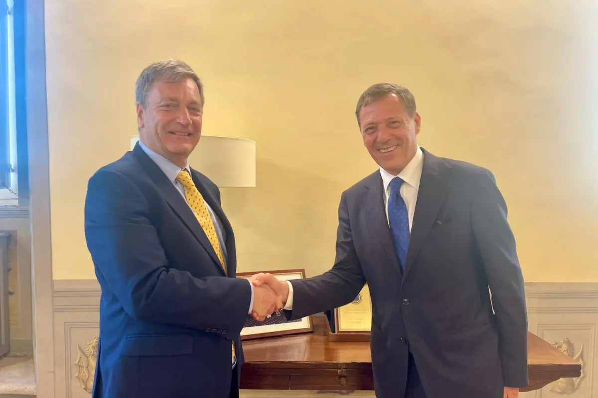 I presidenti, del CNF, Francesco Greco, e della Law Society of England and Walese, Richard Atkinson