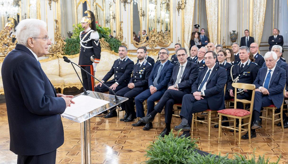 Il presidente della Repubblica, Sergio Mattarella, ha ricevuto al Quirinale una rappresentanza del Corpo di Polizia Penitenziaria, in occasione del 208° anniversario della sua costituzione